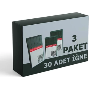 Groz Beckert Dbx1 Düz Makine Iğnesi 11-12-14 Numara 3'lü Set