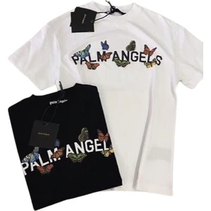 Amor Man Kelebek Motto Baskılı 2 Adet Siyah-Beyaz Oversize Bol Kesim Pamuk Erkek Tşört