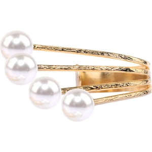 Kadın Altın Renk Kaplama Inci Detaylı Tasarım Yüzük