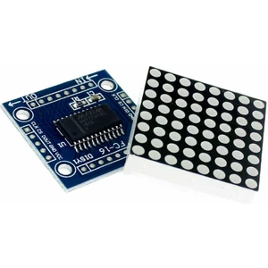 8x8 Dot Matrix Kartı - Peşpeşe Takılabilir, MAX7219