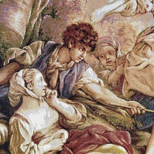 Niva Goblen Figüratif SERI-24K Dokuma Goblen Kumaş-Romeo&juliet2