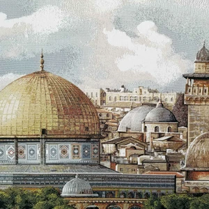 Niva Goblen Dini SERI-10K Dokuma Goblen Kumaş-Mescid-I Aksa