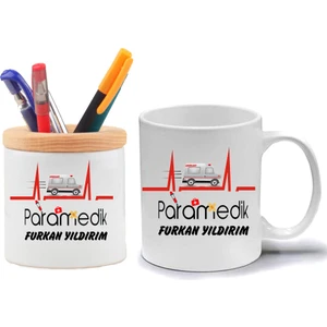 Nil Hediye Paramedik Kupa Bardak ve Kalemlik Hediye Seti