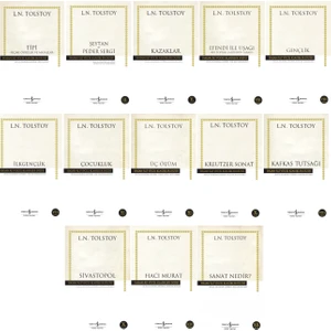 Efendi İle Uşağı  - Kafkas Tutsağ - Çocukluk  - Sivastopol - Lev Nikolayeviç Tolstoy - 13 Kitap Set