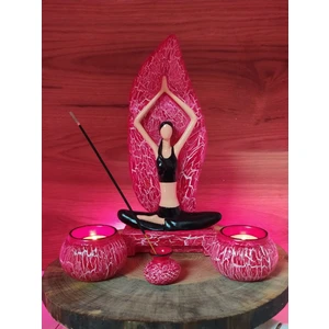 Damla Hediyelik Yoga Yapan Kız Tütsülük ve Mumluk