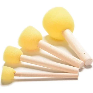 Ahşap Saplı Sarı Sünger Set