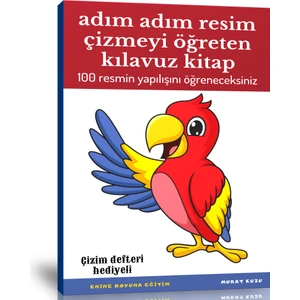 Adım Adım Resim Çizmeyi Öğreten Kılavuz Kitap +Defter