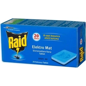 Elektro Mat Sivrisinek Kovucu Tablet 20'li