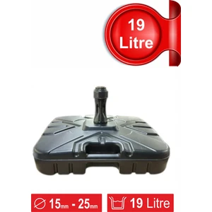 Dakik Reklam 19 Lt Şemsiye Bidonu Siyah Şemsiye Dubası