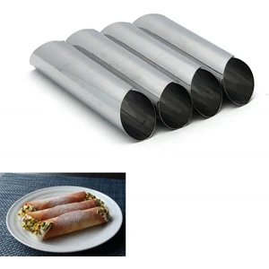Mutfak Kitap Cannoli Tubes Paslanmaz 4 'lü (K)
