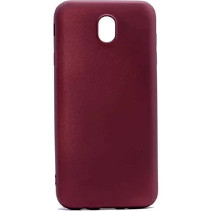 noktaks - Samsung Galaxy J5 Pro - Kılıf Mat Soft Premier Silikon Kapak - Mürdüm - T1657