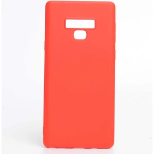 Samsung Galaxy Note 9 Kılıf Esnek Yumuşak Pürüzsüz Içi Kadife Case Kırmızı
