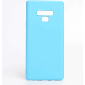 Samsung Galaxy Note 9 Kılıf Esnek Yumuşak Pürüzsüz Içi Kadife Case Açık Mavi