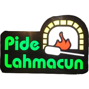 Depo Tabela Reklam  Pide Lahmacun Yazılı Görsel Tabela 3D LED Neon Işıklı Kutu Harf Tabela Pleksiglass