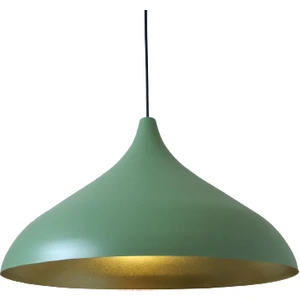 Rys Tasarım Rys Retro Metal Mat Su Yeşili Dekoratif Rustik Metal Sarkıt Avize Çap:43 cm