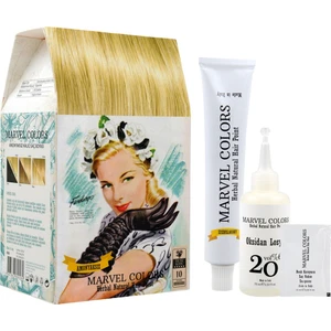 Marvel Colors Herbal Naturel Hair Saç Boyası 10 Çok Açık Sarı