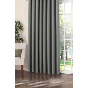 Ne Bumu Gri Blackout Karartma Büzgülü Perde