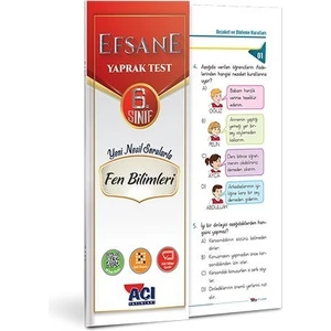 Açı Yayınları 6. Sınıf Efsane Fen Bilimleri Yaprak Test