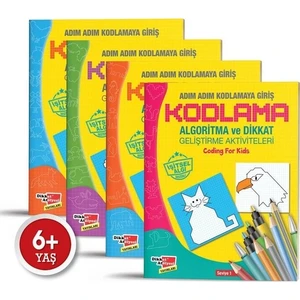 Adım Adım Kodlama Algoritma ve Dikkat Kitap 4'lü Set