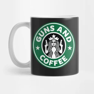 Guns And Coffee Kupa Bardak