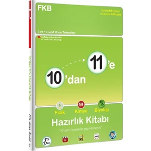 Tonguç Akademi 10'dan 11'e Fizik Kimya Biyoloji Hazırlık Kitabı