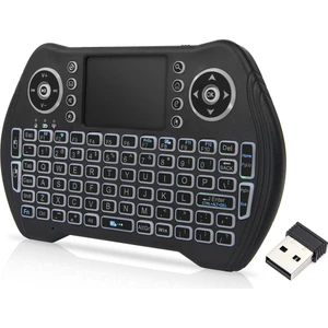 Arkadan Aydınlatmalı 2.4 Ghz Kablosuz Klavye Touchpad Tv Kutusu İçin (Yurt Dışından)