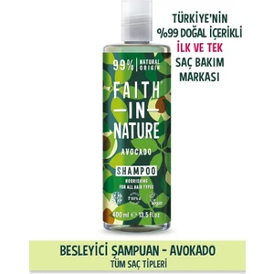 Faith In Nature %99 Doğal Içerikli Besleyici Şampuan- Tüm Saçlar Tipleri Için Avokado