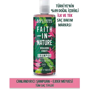 Faith In Nature %99 Doğal Içerikli Canlandırıcı Şampuan- Tüm Saç Tipleri Için Ejder Meyvesi
