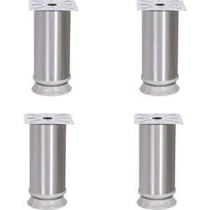 4 Adet Nobel Mobilya Masa Sehpa Puf Ayağı Ayarlı Metal Ayak 10 cm