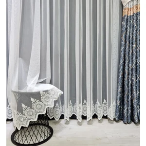 Tül Perde Grek Etek Desenli Sık Pile 1 E 3