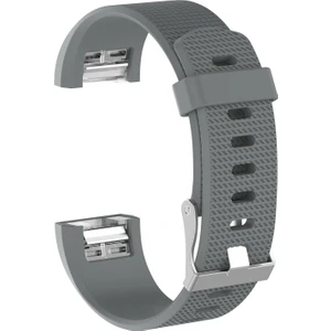 Huawei Fitbit Charge 2 Kordon Silikon Kançalı Benekli Gri