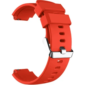 Amazfit Verge Kordon Kançalı Silikon Renkli Kırmızı