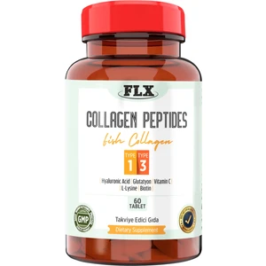 Collagen Hyaluronik Asit Biotin Vitamin C Tip 1-3 Balık Kollajen 60 Tablet