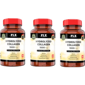 Hidrolize Kollajen Collagen Coenzyme Biotin Selenium Magnezyum 60 Tablet x 3 Kutu