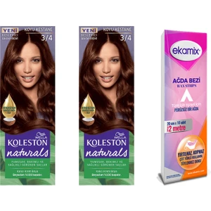 Koleston Naturals Saç Boya 3-4 Koyu Kestane 2 Adet