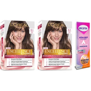 Loreal Excellence Creme Boya 6-1 Küllü Açık Kahve 2 Adet