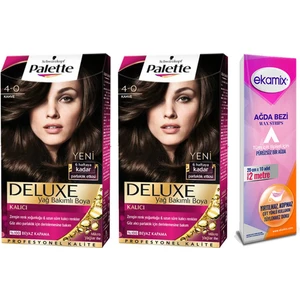 Palette Deluxe Set Saç Boyası 4-0 Kahve 2 Adet