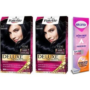 Palette Deluxe Set Saç Boyası 1-1 Gece Mavisi 2 Adet