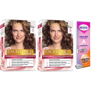 Loreal Excellence Creme Boya  6 Açık Kahve 2 Adet