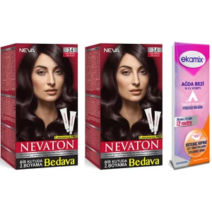 Nevaton Saç Boyası  3.4 Koyu Kestane 2 Adet