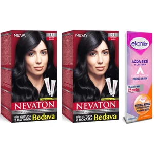 Nevaton Saç Boyası 1.1 Mavi -Siyah 2 Adet