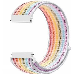 Case Street Huawei Watch Gt 2 42MM Elegant Kordon Cırtcırt Kumaş Ayarlanabilir Karışık Renk