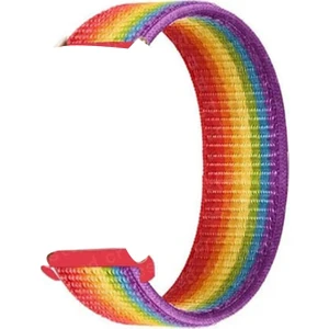 Case Street Huawei Watch Gt 2 42MM Elegant Kordon Cırtcırt Kumaş Ayarlanabilir Bordo