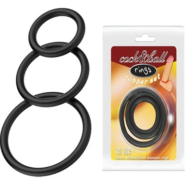 Baile Rubber Set 3 Farklı Boyutta Süper Penis Halkası