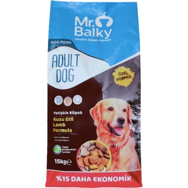 Mr Balky Kuzu Etli Yetiskin Kopek Mamasi 15 Kg Turkiyenin Fiyati