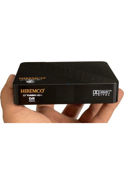 HİREMCO Turbo V8D+ LİNUX-Çanaklı-Çanaksız İnternet Uydu Alıcısı