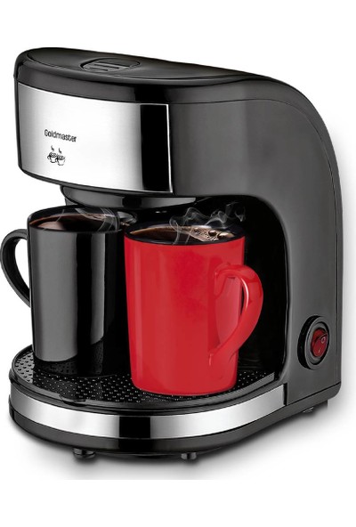 Goldmaster Luxury (IN-6325K) Filtre Kahve Makinesi Siyah - Kırmızı