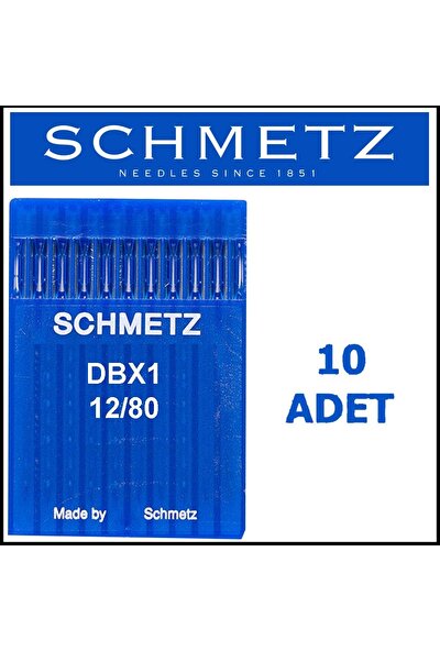 Schmetz Dbx1 Spı Düz Makinesi Iğnesi 12/80 Numara