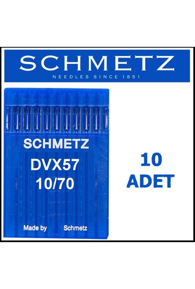 Schmetz DVX57 Kemer Iğnesi 10/70 Numara