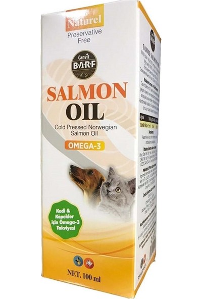 Canvit Barf Salmon Oil Kedi Köpekler Için Balık Yağı 100 ml